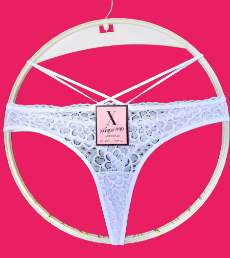 🔥 Sexy Lace String Thong Panty – Women’s Side-Tie G-String Underwear, Adjustable Waist Straps, Soft Breathable Lingerie 🆕