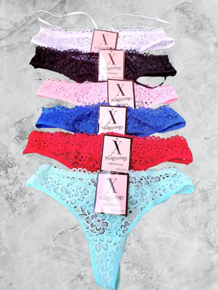 🔥 Sexy Lace String Thong Panty – Women’s Side-Tie G-String Underwear, Adjustable Waist Straps, Soft Breathable Lingerie 🆕