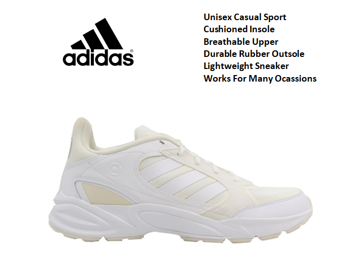 Adidas Runfalcon Unisex Sneakers 5 Sports 
White Fashioned  Fashioned Classic Sneakers ,Lightweight ,Flexible Design With a Supportive Fit, Cushioned  Foam Midsole , Grippy Rubber Outsole Unisex Shoe