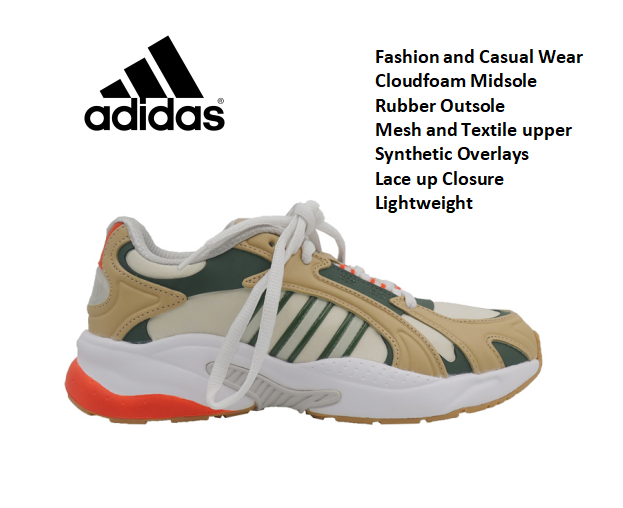 Adidas Unisex Sneakers Crazychaos 5 Sports
Breathable Mesh Overlays, Cushioned Cloud Foam Midsoles, Durable Rubber Outsole Provide Comfort And Traction. Modern Design And Beige-Green Color Sport Shoes