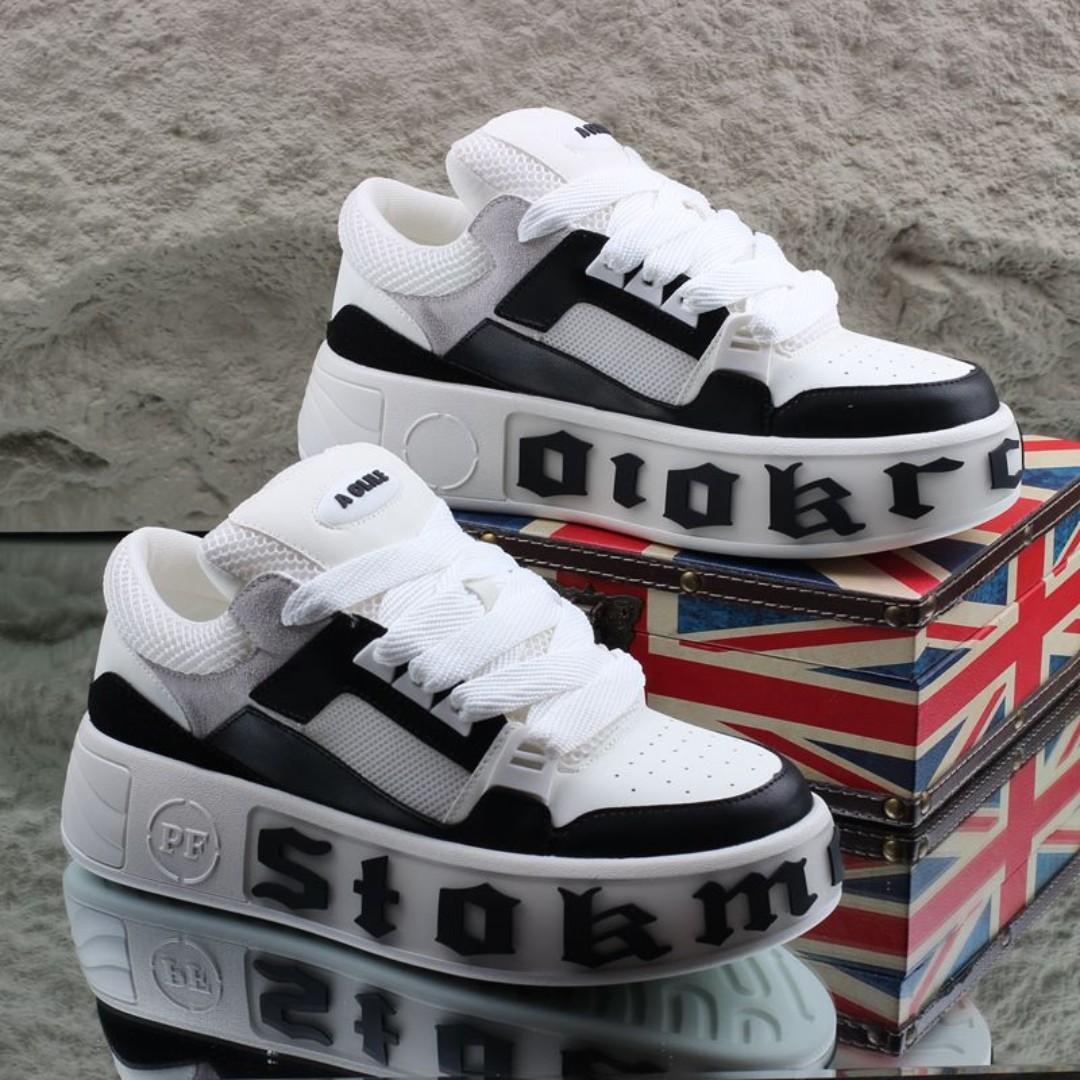 Lether superior comfort  breathable sneakers, sleek shoes,