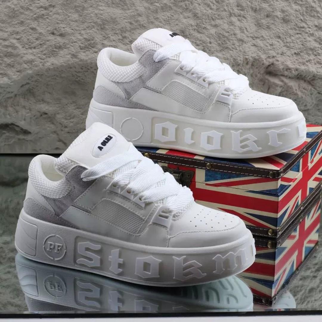 Lether superior comfort  breathable sneakers, sleek shoes,