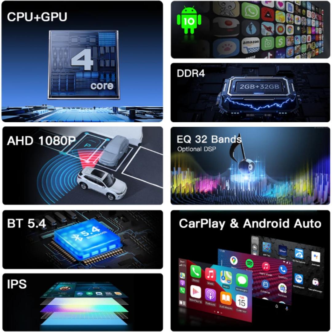 Android car stereo player*:
  
Android Car Stereo Player – Touchscreen Multimedia GPS, Bluetooth, WiFi, Reversing Camera Support.