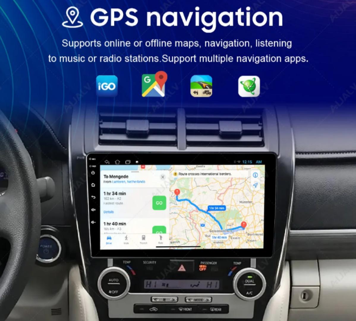 Android car stereo player*:
  
Android Car Stereo Player – Touchscreen Multimedia GPS, Bluetooth, WiFi, Reversing Camera Support.