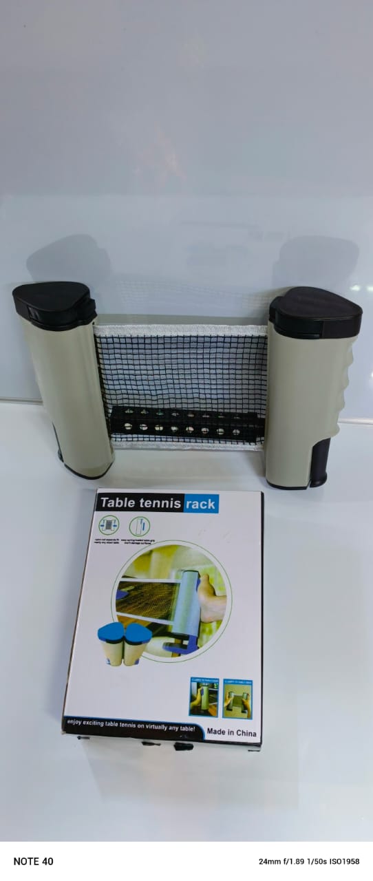 Table Tennis Retractable Net Set — Turn Any Table into a Ping-Pong Arena!
Enjoy instant fun anywhere with this expandable table tennis net that stretches over 5 feet to fit almost any table.