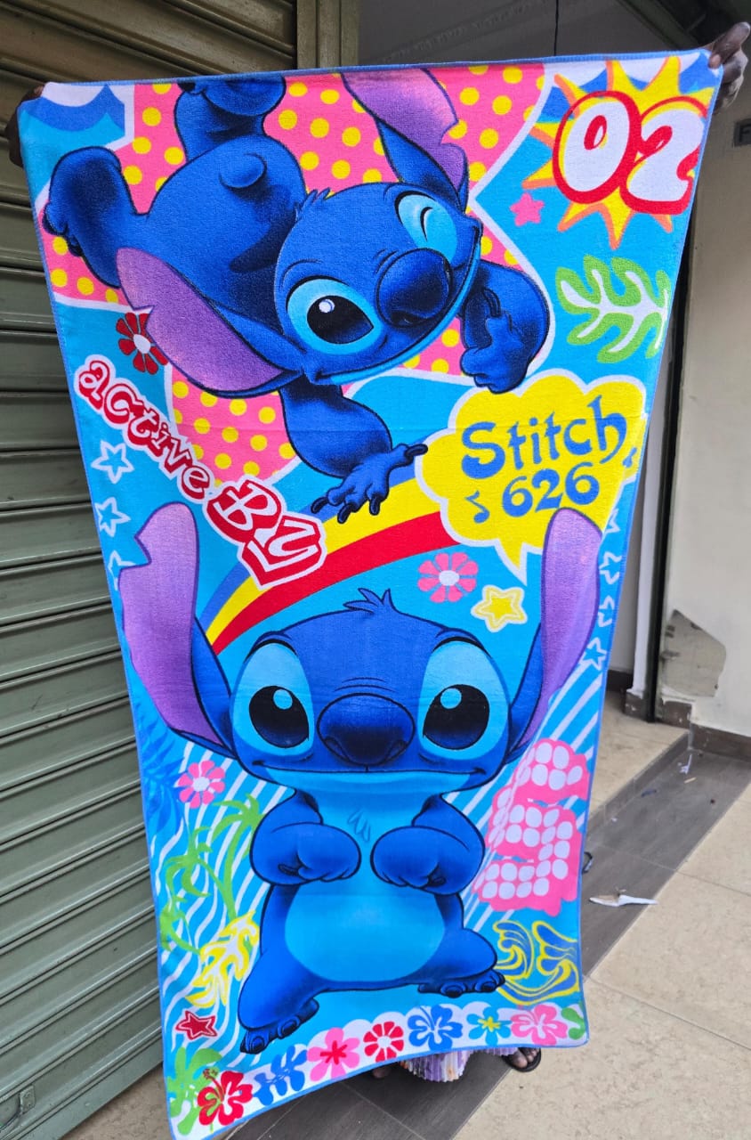 Cartoon Themed Kids Towels 
Make bath time extra fun with these soft, colorful cartoon-themed towels! Perfect for kids who love their favorite characters, these towels are ultra-absorbent, gentle