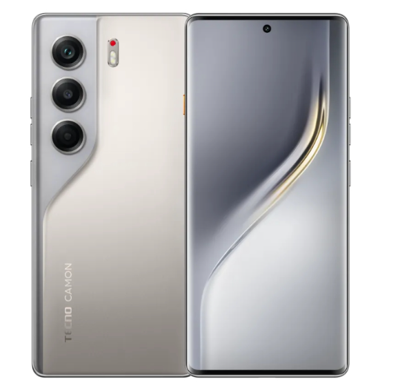 Tecno Camon 40 Pro 4G 256GB+8GB 6.7" 120Hz Curved AMOLED Display 50MP Camera 5200mAh Battery 45W Super Charging Dual SIM IP68/69 Water Resistant Android 15 Onscreen Fingerprint AI Smartphone