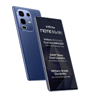 [Black Friday Deal] Infinix Note 50s 5G 8+256GB 6.7" 144Hz Curved AMOLED Display 64MP Camera 5500mAh Battery 45W Fast +10W Reverse Charging Dual SIM IP64 Android 15 On-screen Fingerprint AI Smartphone