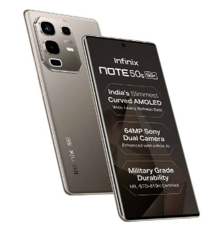 [Black Friday Deal] Infinix Note 50s 5G 8+256GB 6.7" 144Hz Curved AMOLED Display 64MP Camera 5500mAh Battery 45W Fast +10W Reverse Charging Dual SIM IP64 Android 15 On-screen Fingerprint AI Smartphone