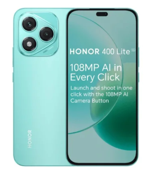 Black Friday Deal🔥Honor 400 Lite 5G 8+256GB 6.7" 120Hz AMOLED Display 108MP Camera 5230mAh Battery 35W Fast Charging Dual SIM IP65 Dust& Water Resistance Android 15 Onscreen Fingerprint AI Smartphone