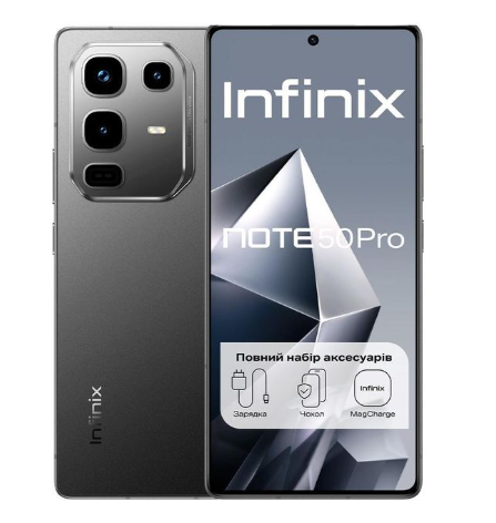 Hot Deal Alert 🔥❤️‍🔥Infinix Note 50 Pro 8+256GB 6.7" 144Hz AMOLED Display 50MP Camera 5200mAh Battery 90W Fast +10W Reverse Charging Dual SIM IP64 Android 15 On-screen Fingerprint AI Smartphone