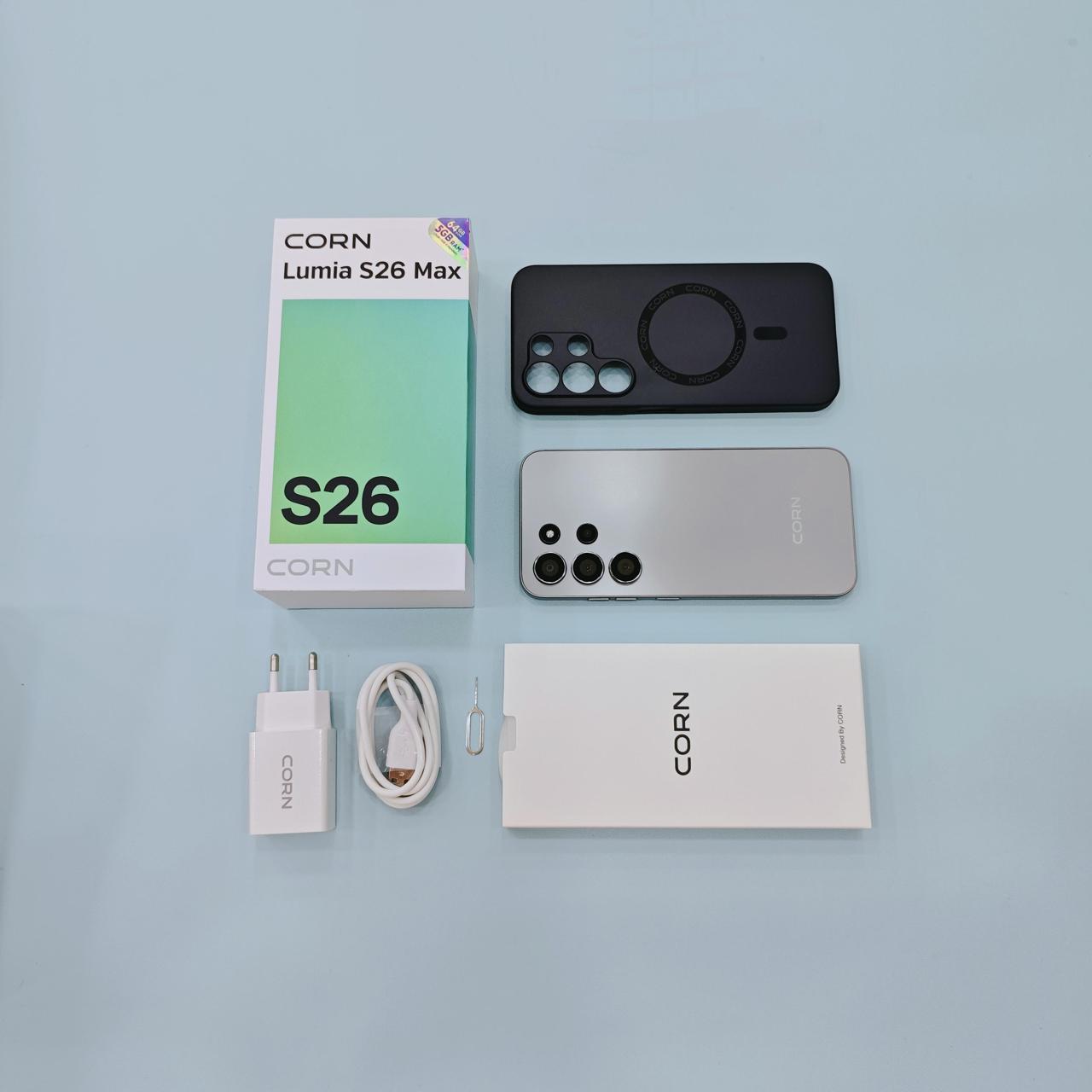 [EASTER SALES OFFERS] CORN LUMIA S26 MAX 64GB Storage5GB (2+3 Extended) RAM 6.6'' HD+ Waterdrop Screen 13MP Main +8MP Front Camera 5000mAh Battery Dual SIM Face ID GPS OTG Unlocked Android Phone