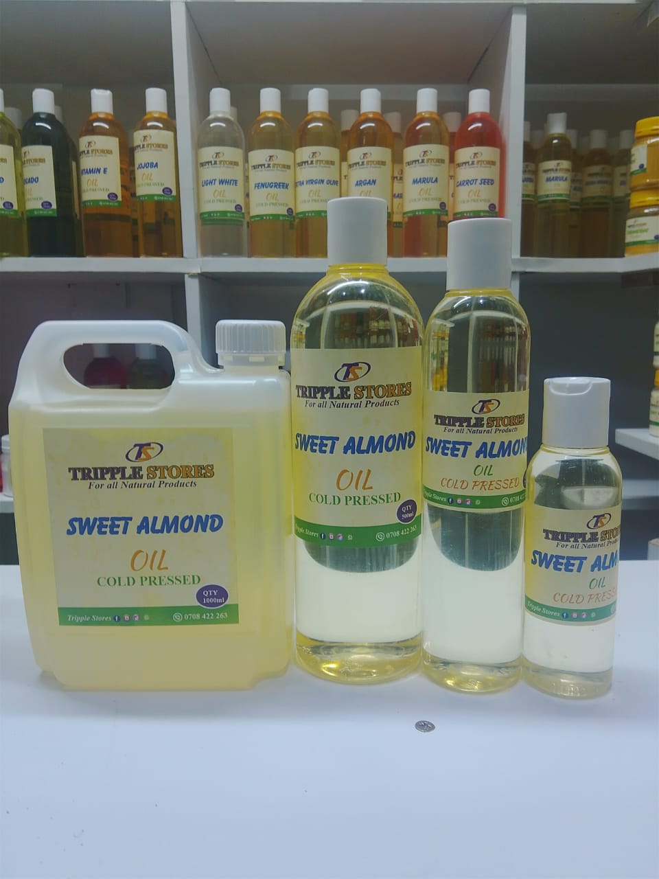 Sweet Almond Oil – 100% Pure & Natural Moisturizing Oil for Skin, Hair & Industrial Use