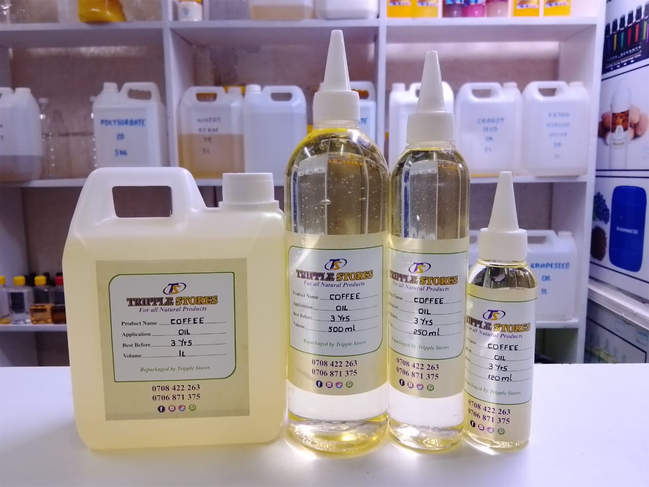 Coffee Oil – 100% Pure Cold Pressed Oil for Skin, Hair & Face Glow