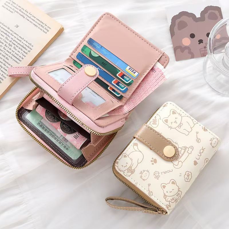Matte Leather Small Women Wallet Luxury Brand Famous Mini Womens Wallets And Purses Short Female Coin Purse Credit Card Holde