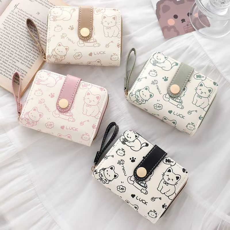 Matte Leather Small Women Wallet Luxury Brand Famous Mini Womens Wallets And Purses Short Female Coin Purse Credit Card Holde