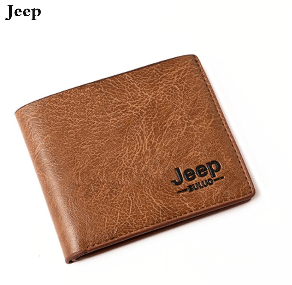 Men Wallets Mens Jeep Wallet with Coin Bag Small Money Purses New Design Dollar Slim Purse Money Clip Wallet
