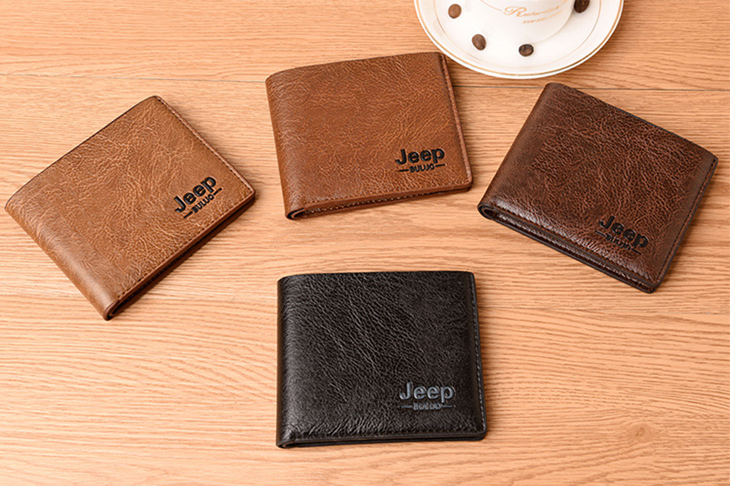 Men Wallets Mens Jeep Wallet with Coin Bag Small Money Purses New Design Dollar Slim Purse Money Clip Wallet
