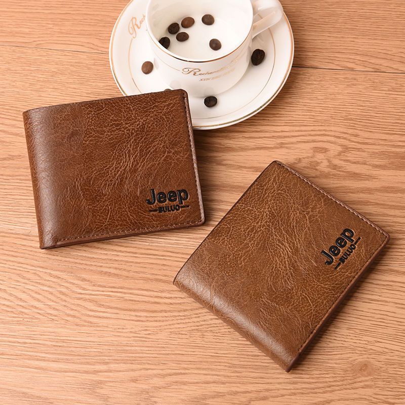 Men Wallets Mens Jeep Wallet with Coin Bag Small Money Purses New Design Dollar Slim Purse Money Clip Wallet