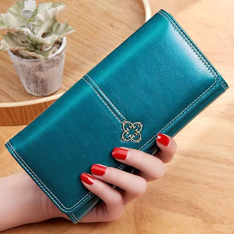Women Wallets Fashion Long Cultch Card Holder Classic Female Phone Purses Zipper Wallet For Women Pu Leather Money Bag