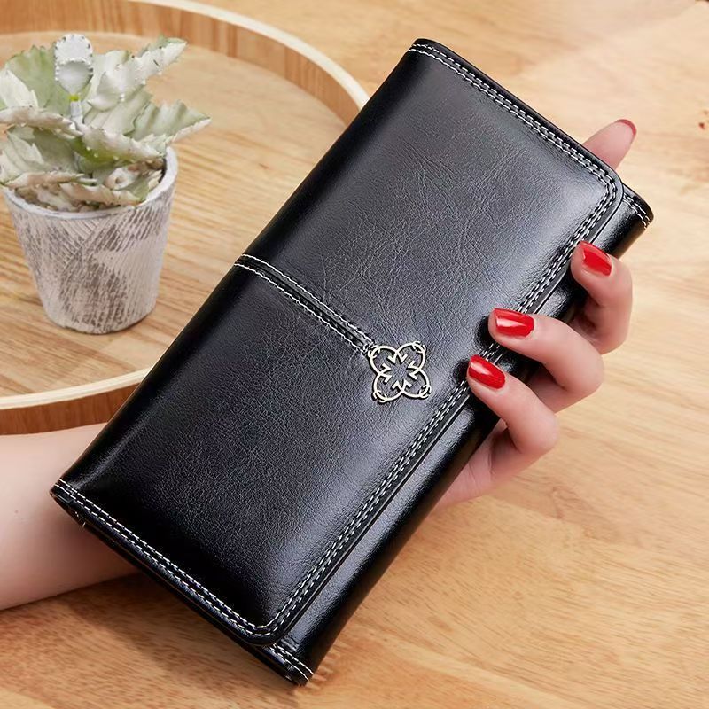 Women Wallets Fashion Long Cultch Card Holder Classic Female Phone Purses Zipper Wallet For Women Pu Leather Money Bag