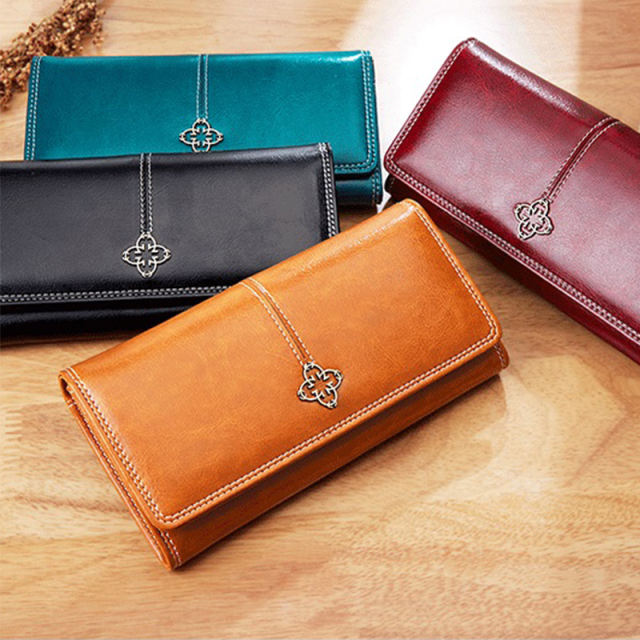 Women Wallets Fashion Long Cultch Card Holder Classic Female Phone Purses Zipper Wallet For Women Pu Leather Money Bag