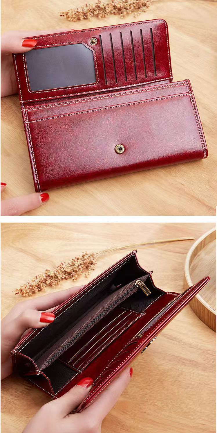 Women Wallets Fashion Long Cultch Card Holder Classic Female Phone Purses Zipper Wallet For Women Pu Leather Money Bag