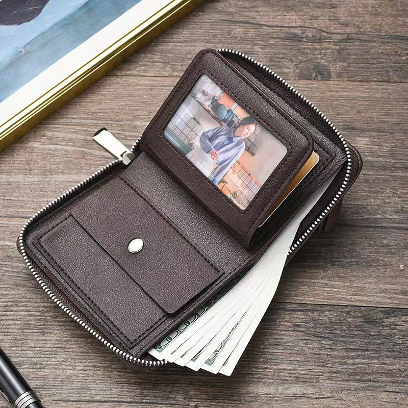 Brand Wallet Men Leather Wallets Purse Short Male Clutch Mens Money Bag Quality Guarantee