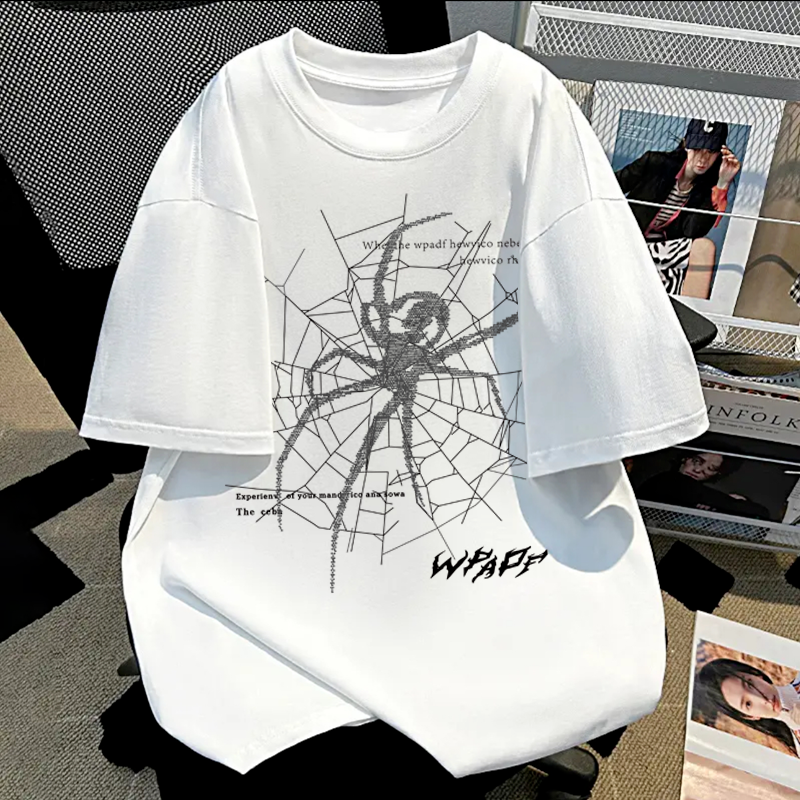 Men Printed T-Shirt Short Sleeve Round Neck Summer Plain White Top Tops For Man Clothing O Neck T-Shirts Tshirt