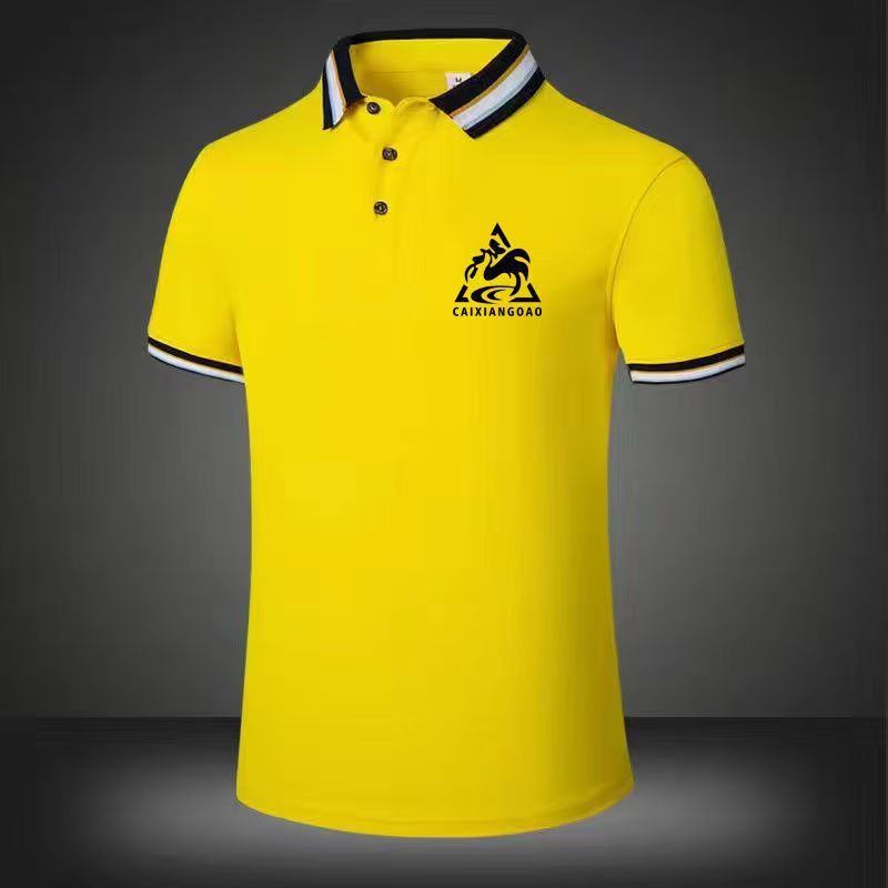 Polo shirt business men's T-shirt Summer men's short-sleeved t-shirts boy shirt trend bottom shirt men's top