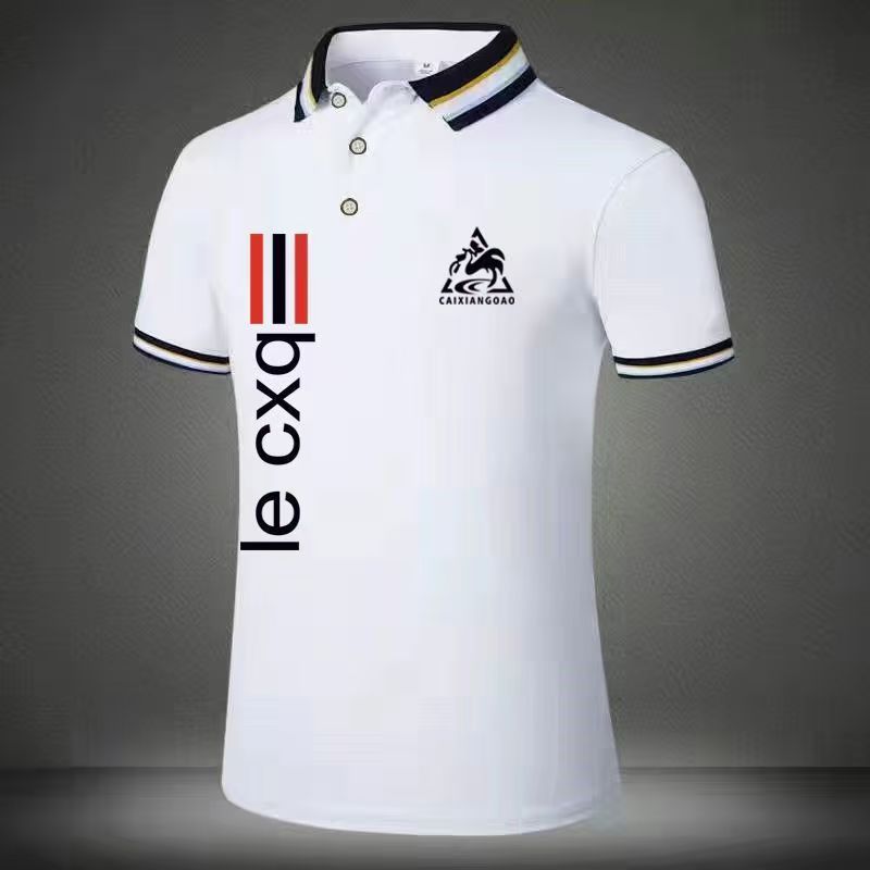 Polo shirt business men's T-shirt Summer men's short-sleeved t-shirts boy shirt trend bottom shirt men's top