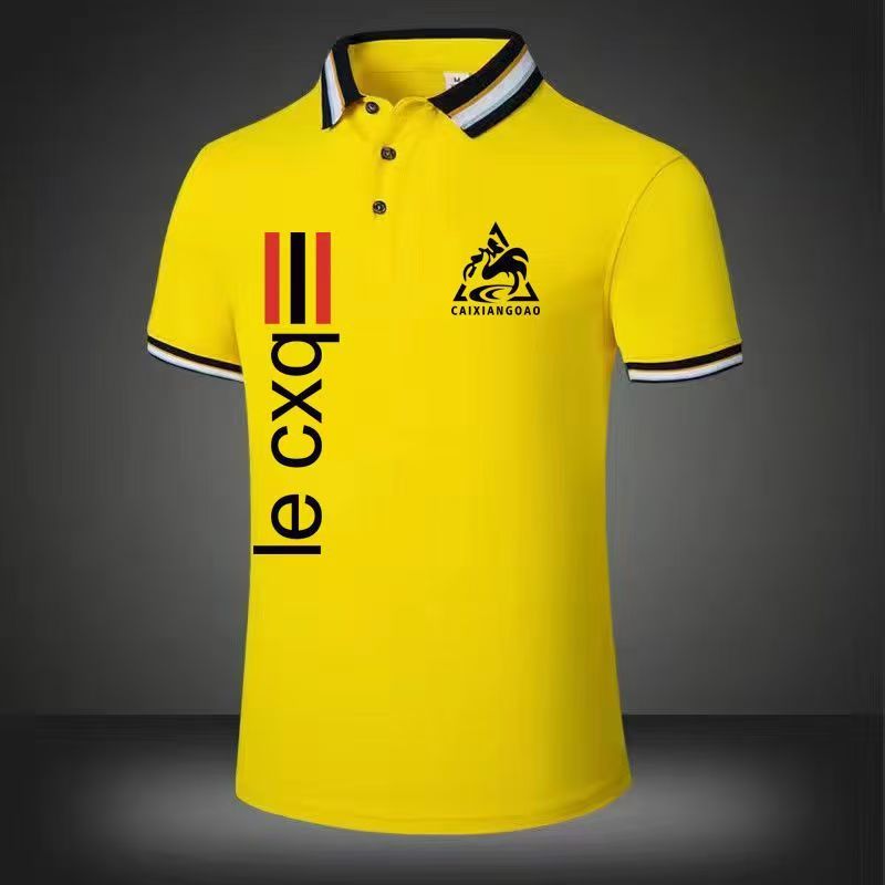 Polo shirt business men's T-shirt Summer men's short-sleeved t-shirts boy shirt trend bottom shirt men's top