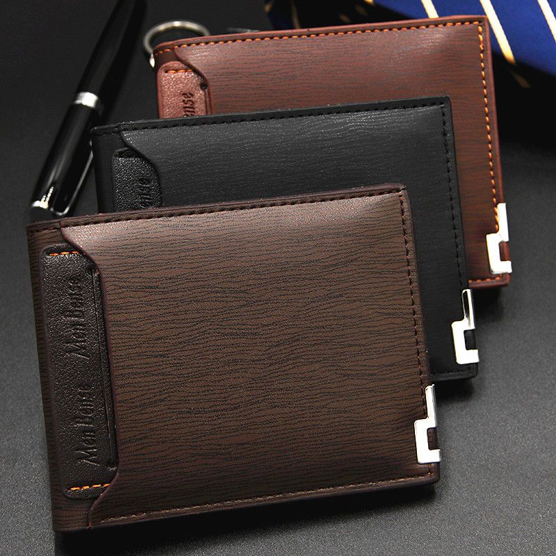 Men Leather Wallet Male Genuine Purse Money Clip Bag Short Small Credit Card Holder Coin Pouch Gift
