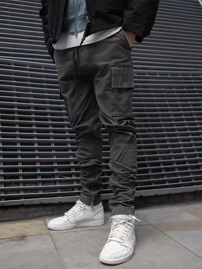 Men's Lightweight Pants Breathable Summer Casual Long Trousers Male Waterproof Quick Dry Cargo Pants