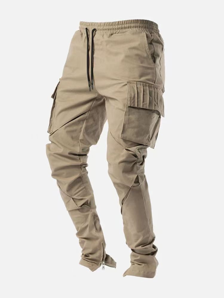 Men's Lightweight Pants Breathable Summer Casual Long Trousers Male Waterproof Quick Dry Cargo Pants