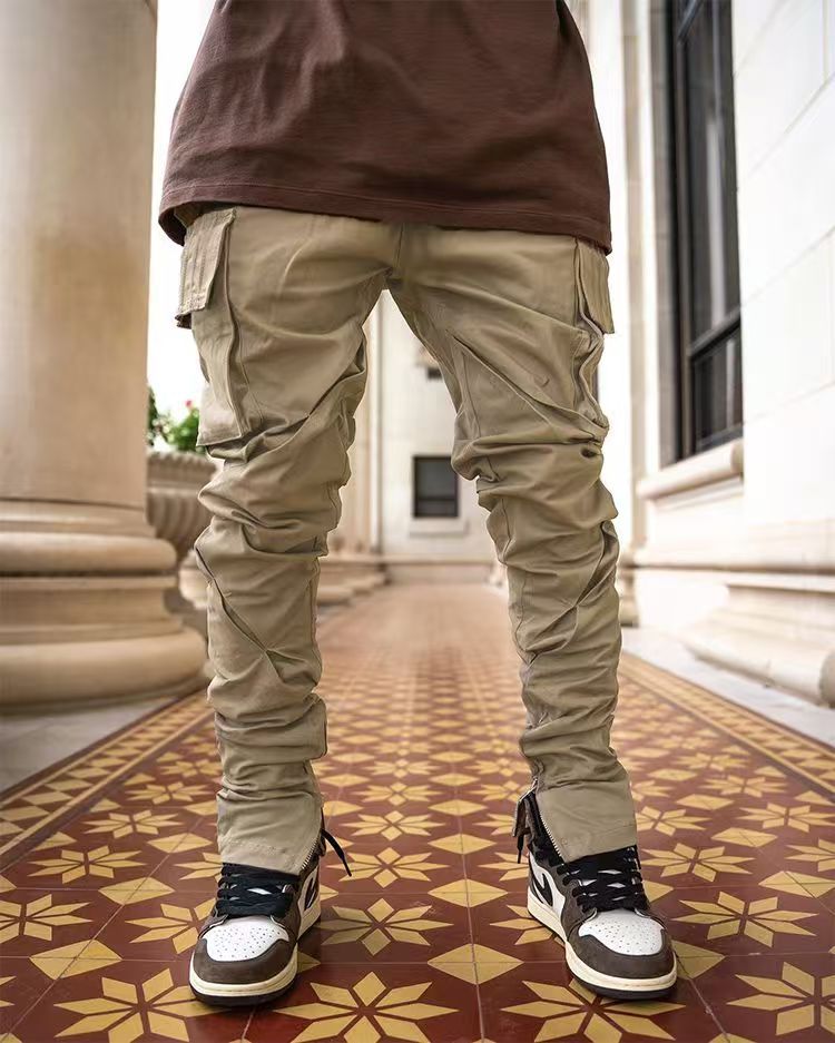 Men's Lightweight Pants Breathable Summer Casual Long Trousers Male Waterproof Quick Dry Cargo Pants