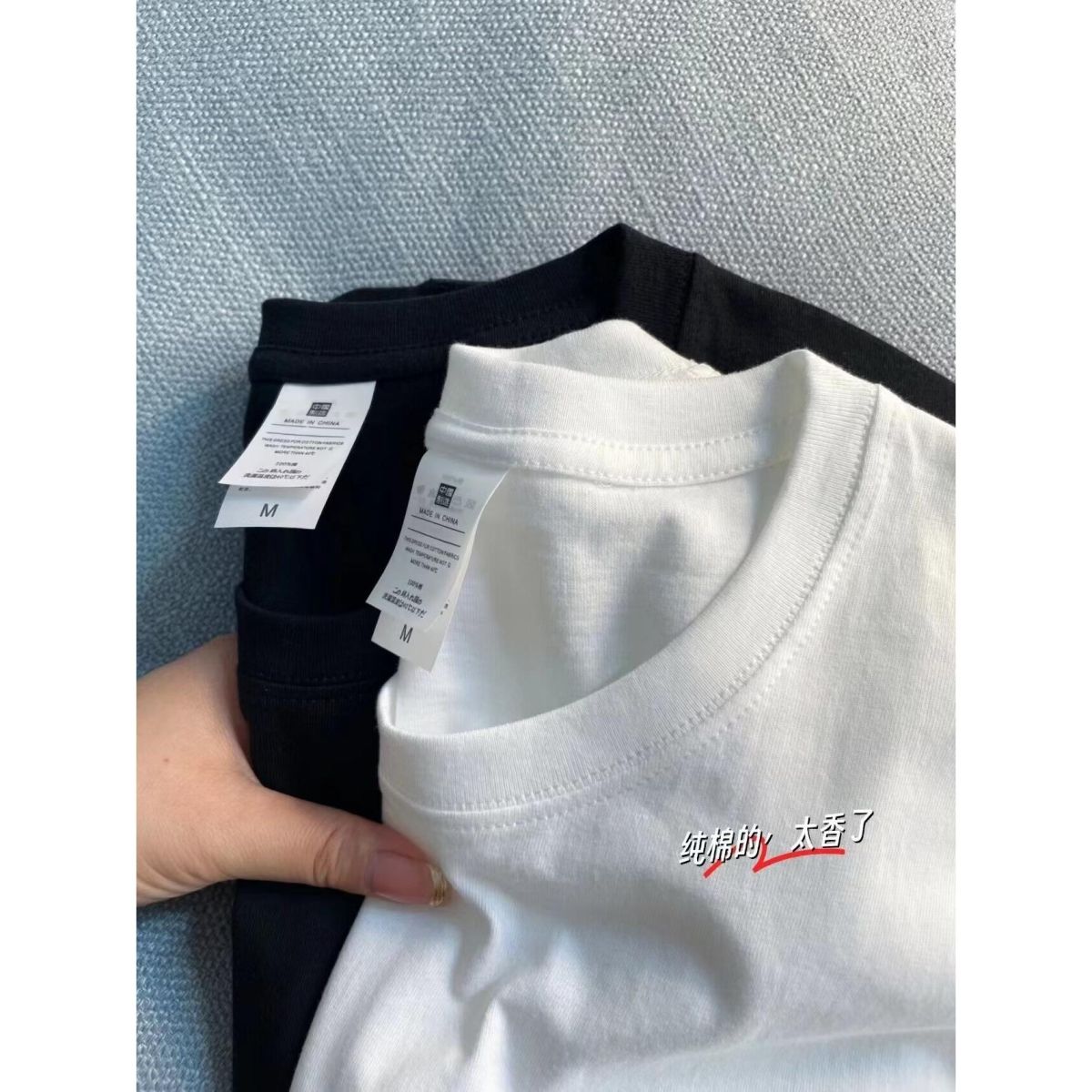 Summer pure cotton high-quality men's short sleeved T-shirt summer new trendy brand loose casual pure cotton men's T-shirt top