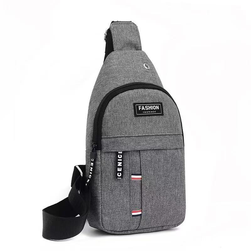 New men's chest bag diagonal bag travel small backpack cross-body bag multi-functional fashion casual men's bag