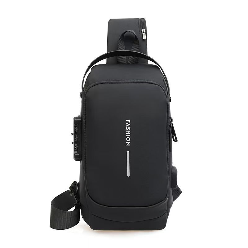 Men's Multifunction Anti-theft USB Shoulder Bag Man Crossbody Cross Body Travel Sling Chest Bags Pack Messenger Pack for Male