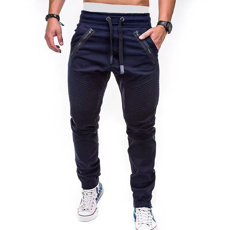 Men Casual Joggers Pants Solid Thin Cargo Sweatpants Male Multi-pocket Trousers New Mens Sportswear Hip Hop Harem Pencil Pants