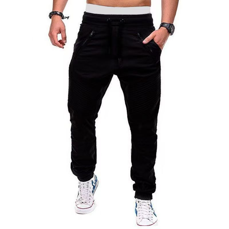 Men Casual Joggers Pants Solid Thin Cargo Sweatpants Male Multi-pocket Trousers New Mens Sportswear Hip Hop Harem Pencil Pants