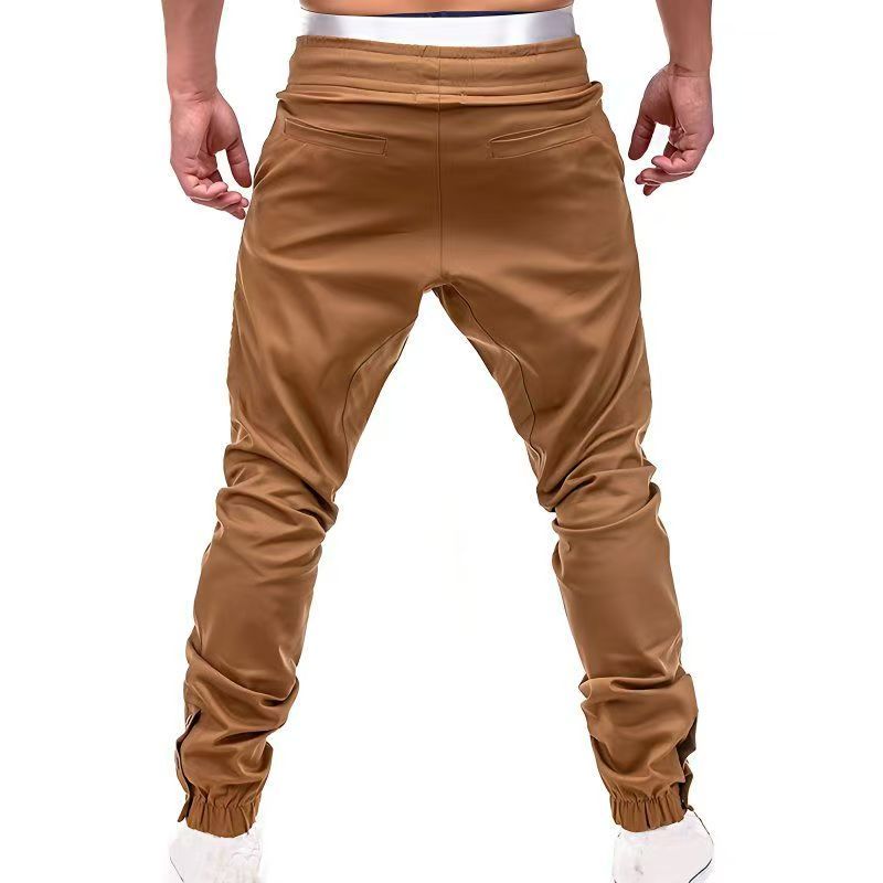 Men Casual Joggers Pants Solid Thin Cargo Sweatpants Male Multi-pocket Trousers New Mens Sportswear Hip Hop Harem Pencil Pants