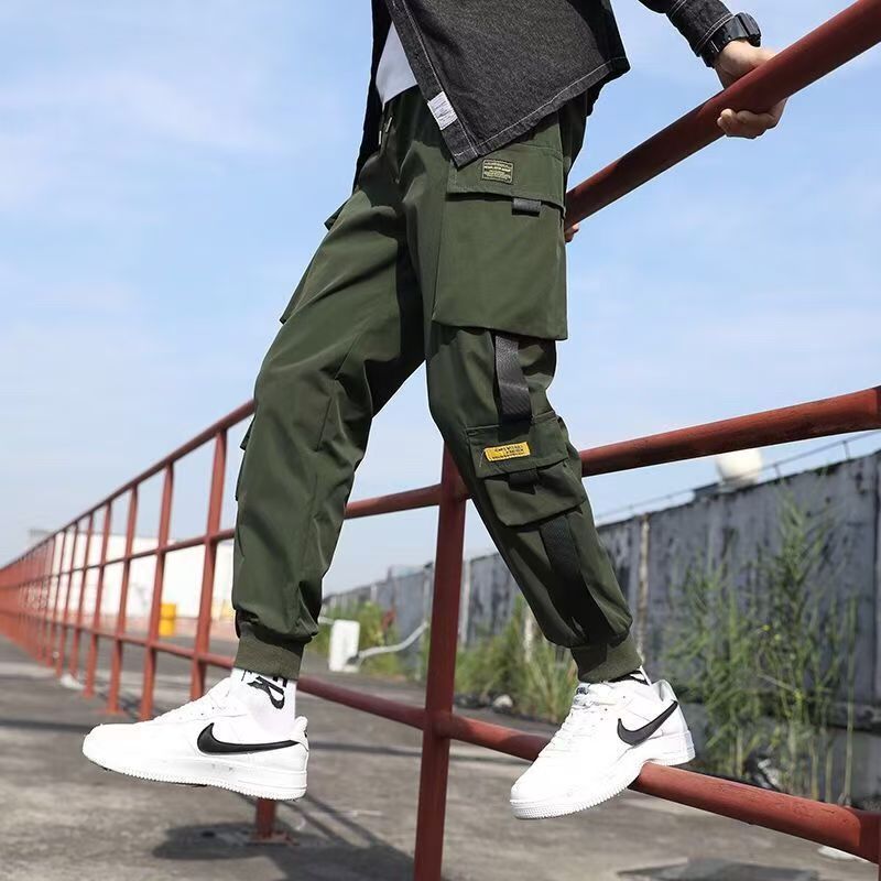 Bargains Fashion Trousers Long Pants Overalls Hip hop Multi-pocket Cargo Sweatpants Men's Clothes Size: S/M/L/XL/XXL/3XL/4XL/5XL