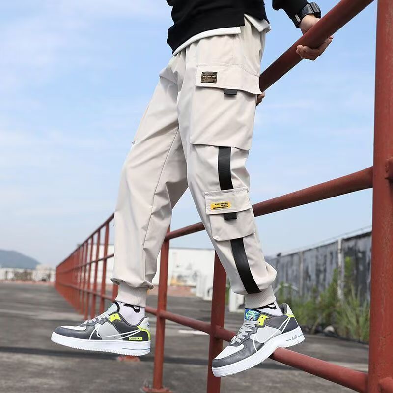Bargains Fashion Trousers Long Pants Overalls Hip hop Multi-pocket Cargo Sweatpants Men's Clothes Size: S/M/L/XL/XXL/3XL/4XL/5XL