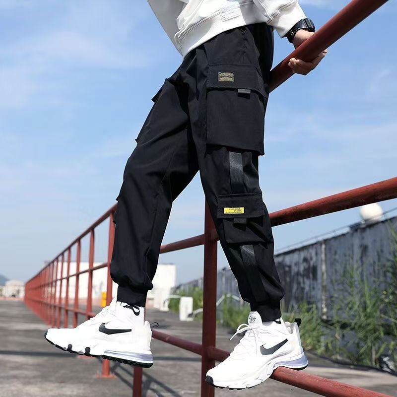 Bargains Fashion Trousers Long Pants Overalls Hip hop Multi-pocket Cargo Sweatpants Men's Clothes Size: S/M/L/XL/XXL/3XL/4XL/5XL