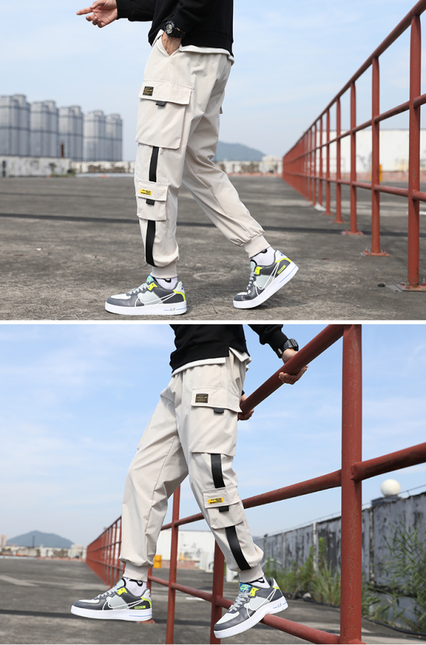 Bargains Fashion Trousers Long Pants Overalls Hip hop Multi-pocket Cargo Sweatpants Men's Clothes Size: S/M/L/XL/XXL/3XL/4XL/5XL