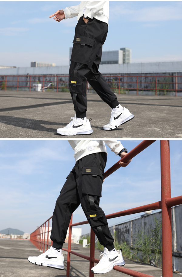 Bargains Fashion Trousers Long Pants Overalls Hip hop Multi-pocket Cargo Sweatpants Men's Clothes Size: S/M/L/XL/XXL/3XL/4XL/5XL