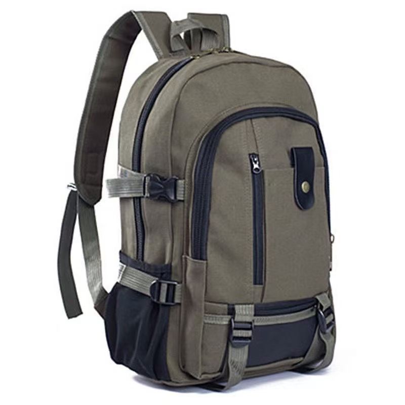 New Men's Backpack Retro Leisure Travel Backpack Canvas Retro Men's Backpack Multifunctional Bag