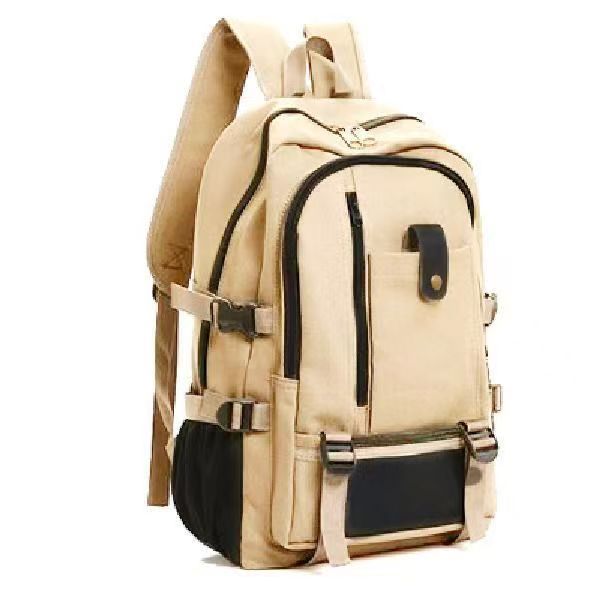 New Men's Backpack Retro Leisure Travel Backpack Canvas Retro Men's Backpack Multifunctional Bag