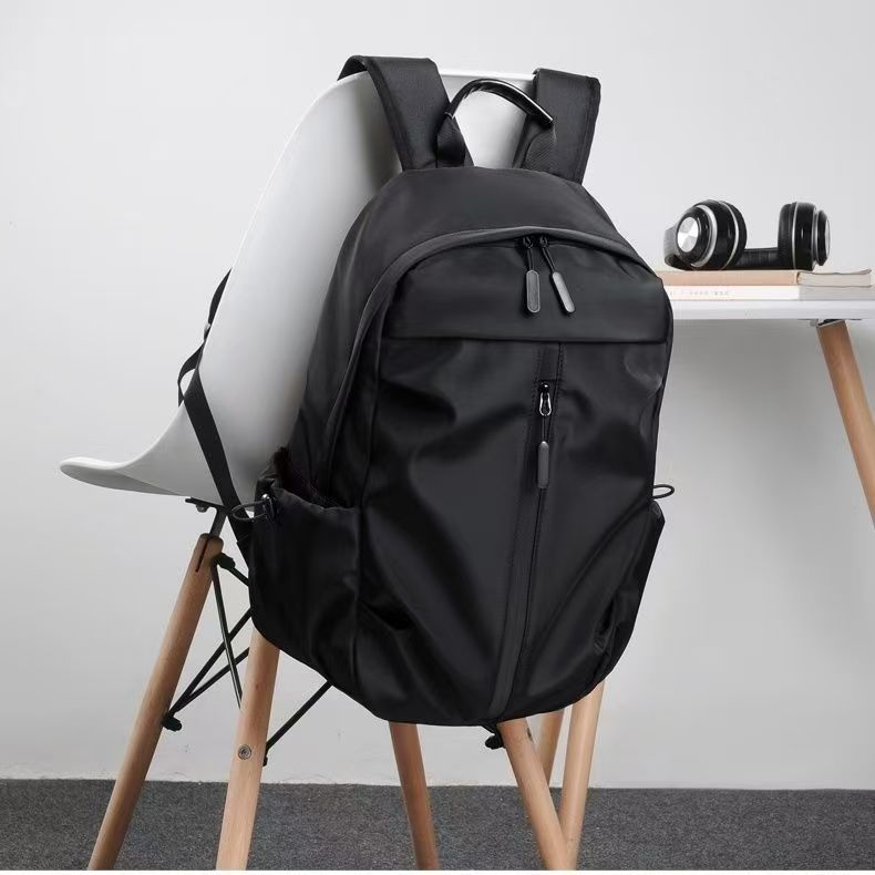 Men Backpack Black  New Nylon Waterproof Outdoor Teens Sports Bag Male USB Business Travel Package Youth School Backbag